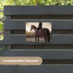 Harmonie - Ruiter - Zon tuinposter los doek klein -sfeer3