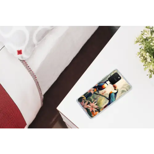 Toekan - Vogels - Bloemen - Natuur - Jungle Telefoonhoesje Samsung Galaxy S10 Lite klein -kamerS10Lite