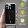 Takken - Blaadjes - Zwart Hoesje iPhone 16 Pro Max met koord klein -sfeer2_NL