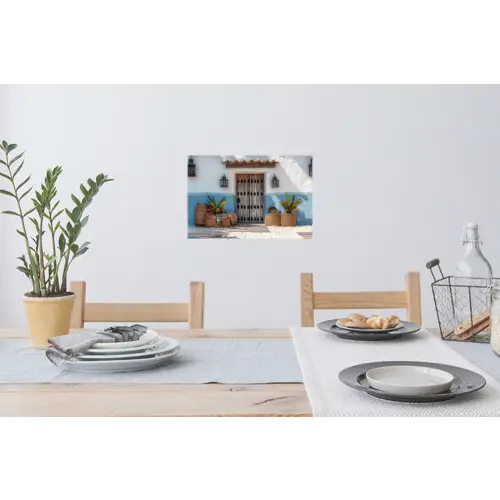 Deur - Manden - Planten Muursticker klein -eettafel