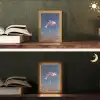 Dolfijn - Roze - Astronaut Light Box met kabel (Tafellamp) klein -sfeer3