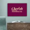 Cherish every moment - Cocktailglas - Bordeaux canvas 2cm klein -sfeer4