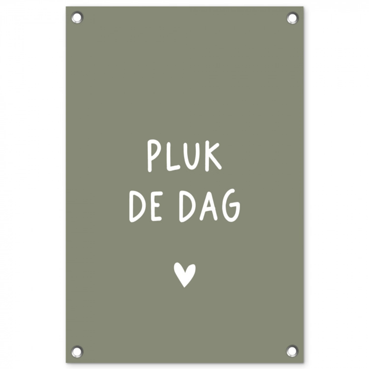 plukdedag-groen tuinposter los doek klein -3d