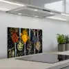 Kruiden - Lepel - Specerijen - Zwart - Keuken keuken achterwand spatscherm klein -3d_schuin