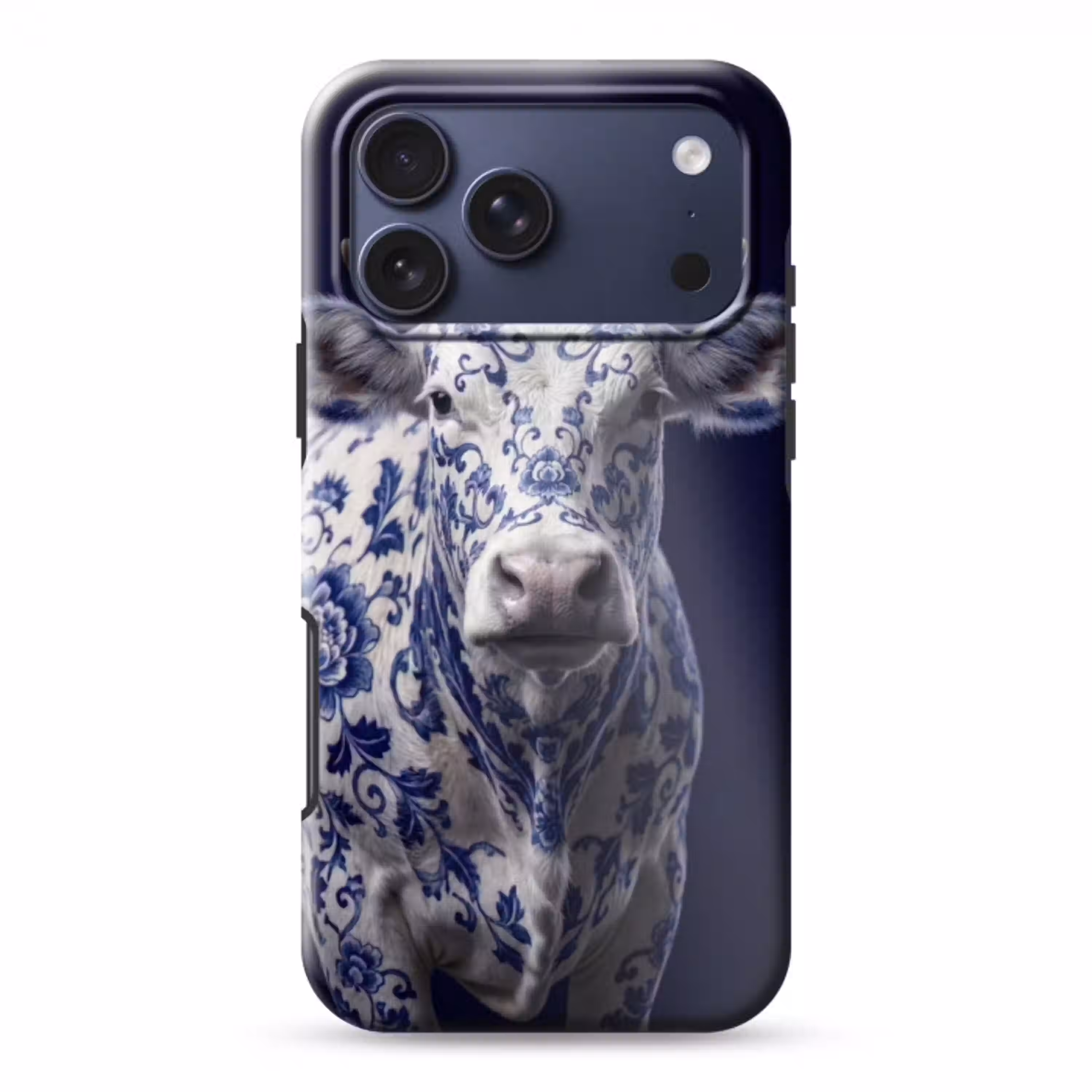 Koe - Delfts - Blauw - Artistiek Toughcase MagSafe Apple iPhone 17 Pro Max klein -3d