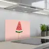 Watermeloen - Ijsje - Pitjes - Rood keuken achterwand spatscherm klein -3d_schuin