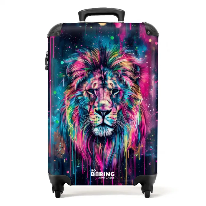 Leeuw van verfspetters NBS - Handbagage koffer - Unisex middel -productfoto_recht
