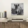 Zebra's - Zwart - Wit aluminium wit klein -sfeer1