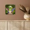 Doorkijk - Poort - Hortensia - Bloementuin plexiglas 5mm klein -sfeer5