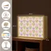 Bloemen - Hartjes - Patroon Light Box met batterij (Wandlamp) middel 907 -USP_websiteoverzichtNL
