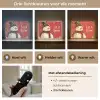 Sneeuwpret - Winter - Sneeuwpop Light Box met batterij (Wandlamp) middel -USP_lichtkleurNL