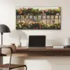 Bloemen - Hek - Stadszicht - Zomer PET vilt middel -sfeer5
