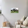 Nieuwsgierige koeien Tuinposter op houten frame 2 cm dik klein -sfeer1