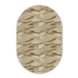 Golven - Patroon - Goud Wandcirkel Ovaal Forex klein 630 -3d