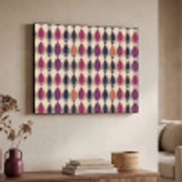 Vintage - Retro - Kleurrijk Textielframe zwart klein 947 -sfeer3