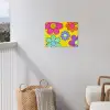 Bloemen - Illustratie - Kleurrijk tuinposter los doek klein -sfeer8