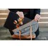Bloem - Orchidee - Oranje laptophoes neopreen klein -tas