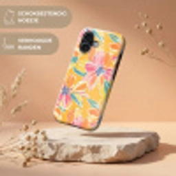 Textuur - Bloemen - Kleurrijk Toughcase MagSafe Apple iPhone 17 klein 1017 -USP_RandenV_NL