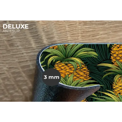 Illustratie - Patroon - Ananas Placemat vinyl groot 368 -closeup