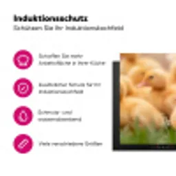 Pijltje - Eend - Natuur - Geel Inductie beschermer vinyl 3mm klein -zzzzzzz-lf-ups