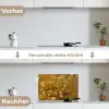 Amandelbloesem - Kunst - Van Gogh - Goud keuken achterwand spatscherm klein -voor_na_DE