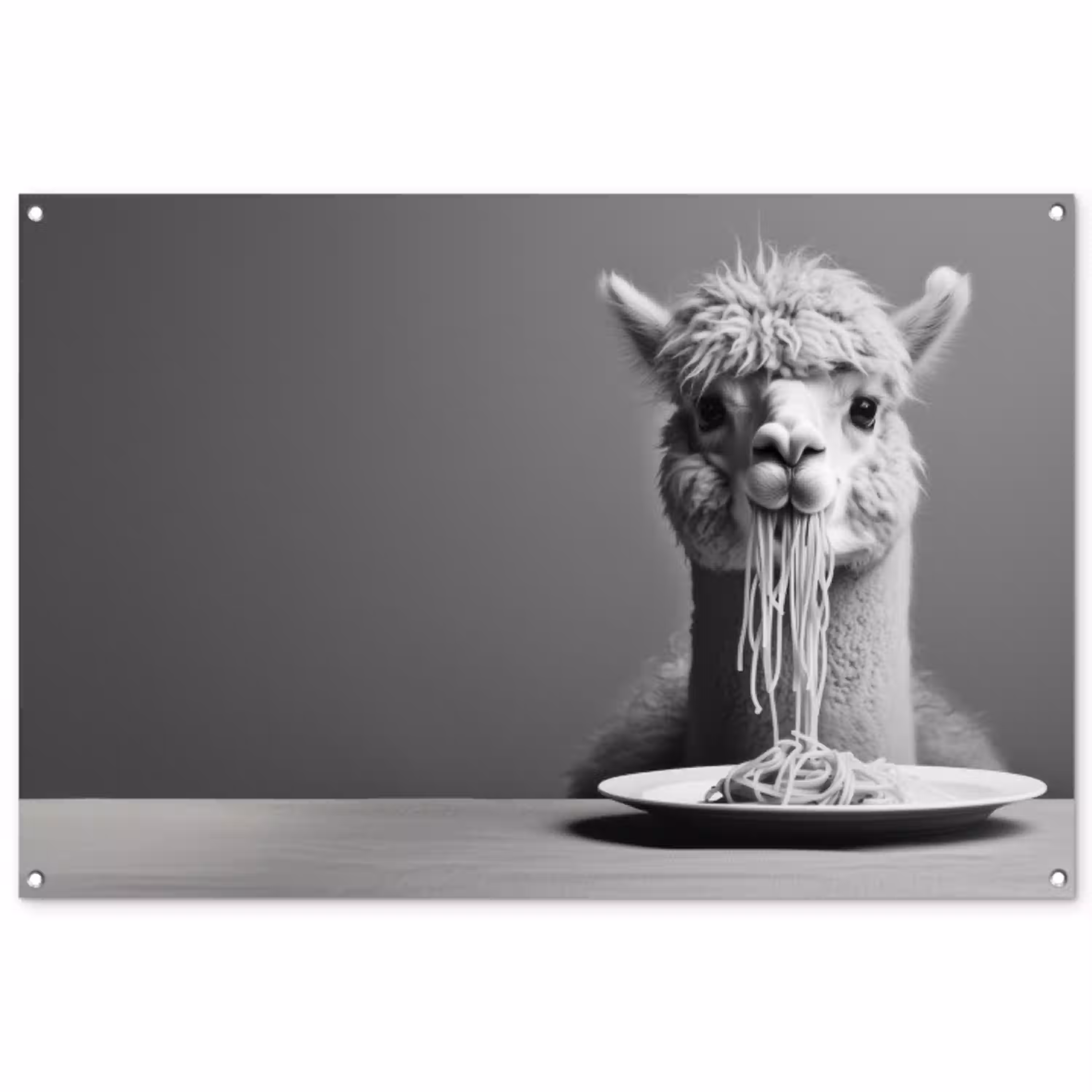 alpaca-3-2-gigapixel-standard-v2-6x tuinposter los doek groot -3d