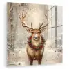 Kerst - Rendier - Winter - Krans plexiglas 5mm klein -zzzproduct_nieuw