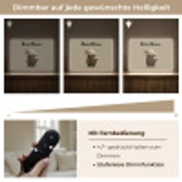 Olifant - Witte bloemen - Kindvriendelijk Light Box met batterij (Wandlamp kind) middel -USP_dimbaarDE