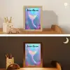 Zeemeerminnenstaart - Koraal - Water Light Box met kabel (Kinderlampje) klein -sfeer3_kind