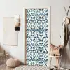 Flora - Modern - Blauw deurposter klein 289 -sfeer6
