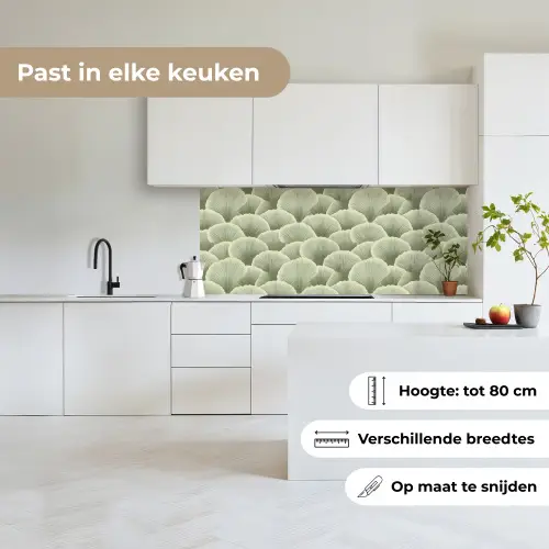 Waaier - Blad - Groen keuken achterwand 2 middel 871 -sfeer4_NL
