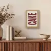 Red - Cake - Decoratie - Eten Light Box met kabel (Tafellamp) klein -sfeer2