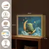 Monster - Groen - Maan - Wolken Light Box met batterij (Wandlamp kind) middel -USP_websiteoverzichtNL