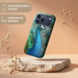 Pauw - Veren - Blauw Toughcase MagSafe Apple iPhone 17 Pro Max klein -USP_RandenV_NL