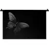 Vlinder - Zwart - Insect - Dieren Wandkleed katoen klein -zz3d