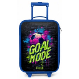 Neon - Graffiti - Voetbal - Kleurrijk Kinderkoffer - Blauw klein -zz3dotto