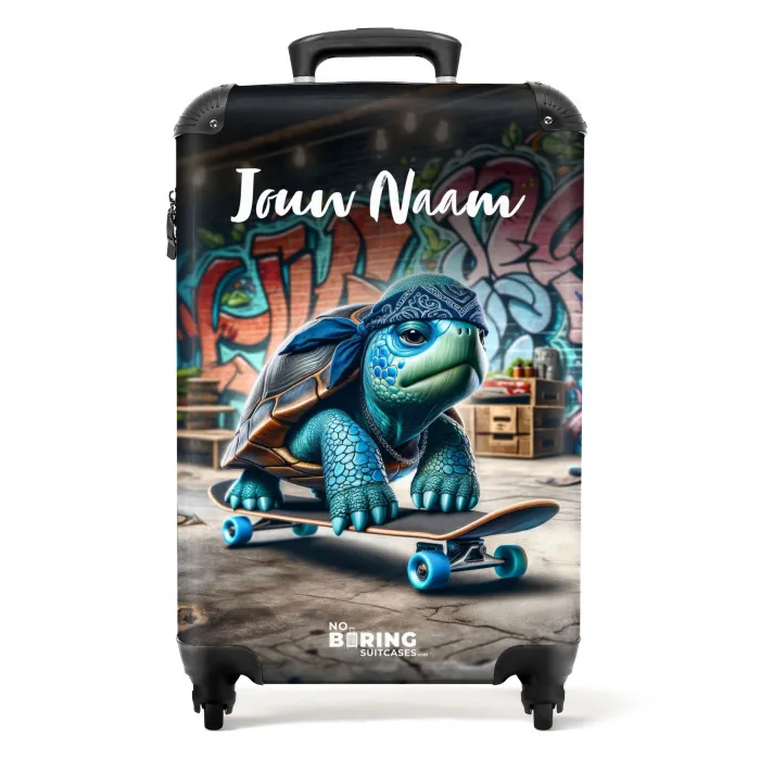 Skater schildpad NBS - Handbagage koffer - Kinderen Unisex middel -productfoto_recht