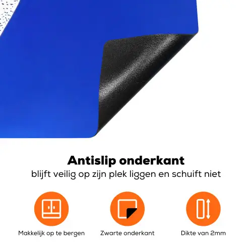 Tulp - Minimalistisch - Bladeren - Wit Inductie beschermer vinyl 3mm klein -zzzzzzz-td-onderkant
