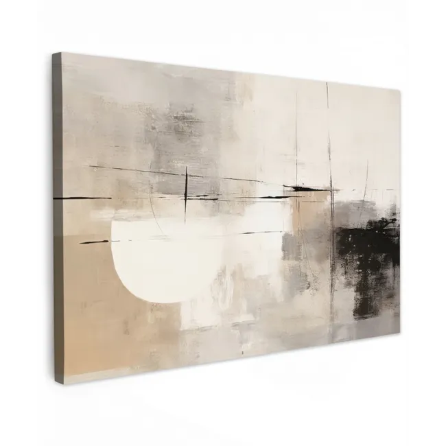 Abstract - Kunst - Grijs canvas 2cm klein -z3d