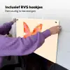 Vlinder - Minimalistisch - Roze Inductie beschemer met haakjes klein -ky-ophangen-nl