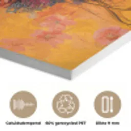 Vrouw - Bloemen - Aesthetic - Oranje PET vilt klein -closeup_NL