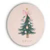 Christmas Season - Kerst - Kerstboom - Roze Akoestische PET Vilt - Rond klein -3d