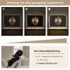 Aardbei - Goud - Zwart - Chrome Light Box met batterij (Wandlamp) middel -USP_dimbaarNL