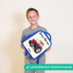 Tractor - Getekend - Rood Kinderrugzak - Blauw middel -sfeer1_NL