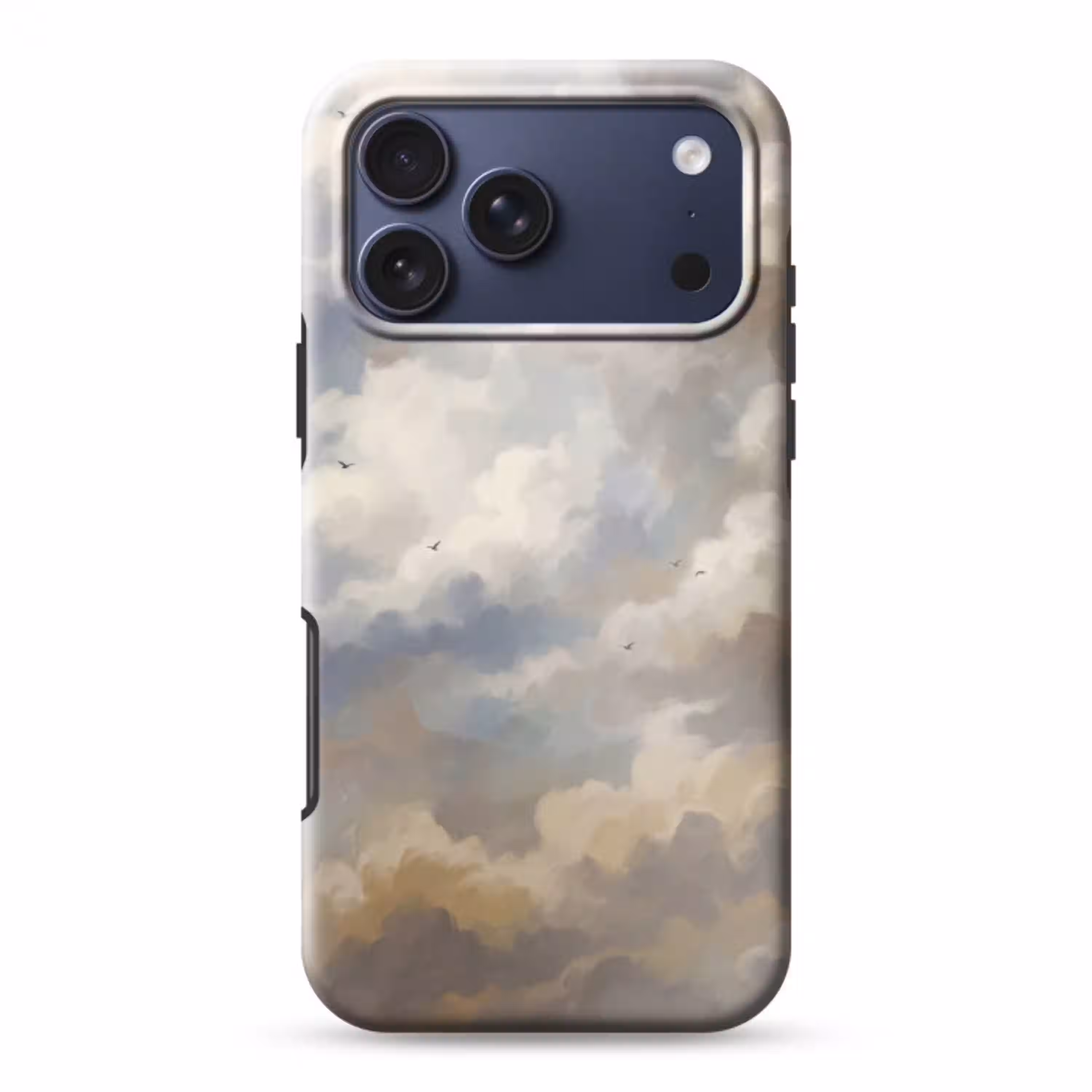Vogel - Wolken - Natuur - Modern - Grijs Toughcase MagSafe Apple iPhone 17 Pro Max klein -3d