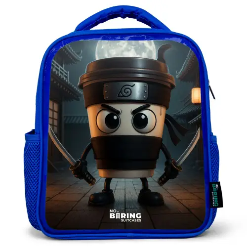 Capuchino Assassino Kinderrugzak - Blauw middel -3d
