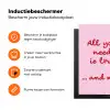 Moeder - Love - Tekst - Rood Inductie beschermer vinyl 3mm middel -zzzzzzz-td-ups