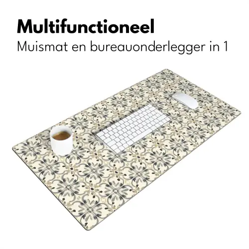 Floraal - Patroon - Kleurrijk Muismat XXL klein 681 -sfeer4