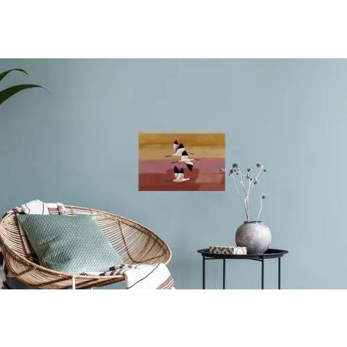 Vogels - Snavel - Abstract Muursticker klein -plant
