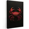 Krab - Rood - Vissen - Schaaldieren canvas 2cm klein -z3d